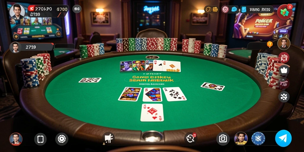 Screenshot gameplay 2739 menampilkan aksi seru permainan Poker.