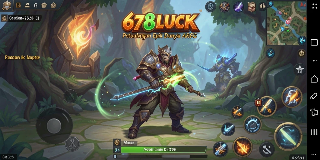 Tampilan gameplay mendebarkan di dunia petualangan ARPG.