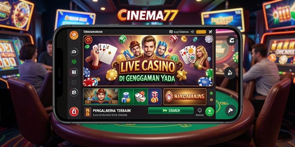 Tampilan gameplay Live Casino di CINEMA77 yang seru dan interaktif.