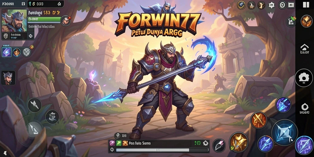 Tangkapan layar FORWIN77 menampilkan aksi seru dalam petualangan ARPG.