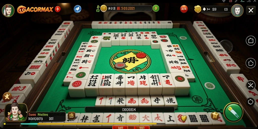 Screenshot menunjukkan gameplay seru dalam permainan Mahjong GACORMAX.