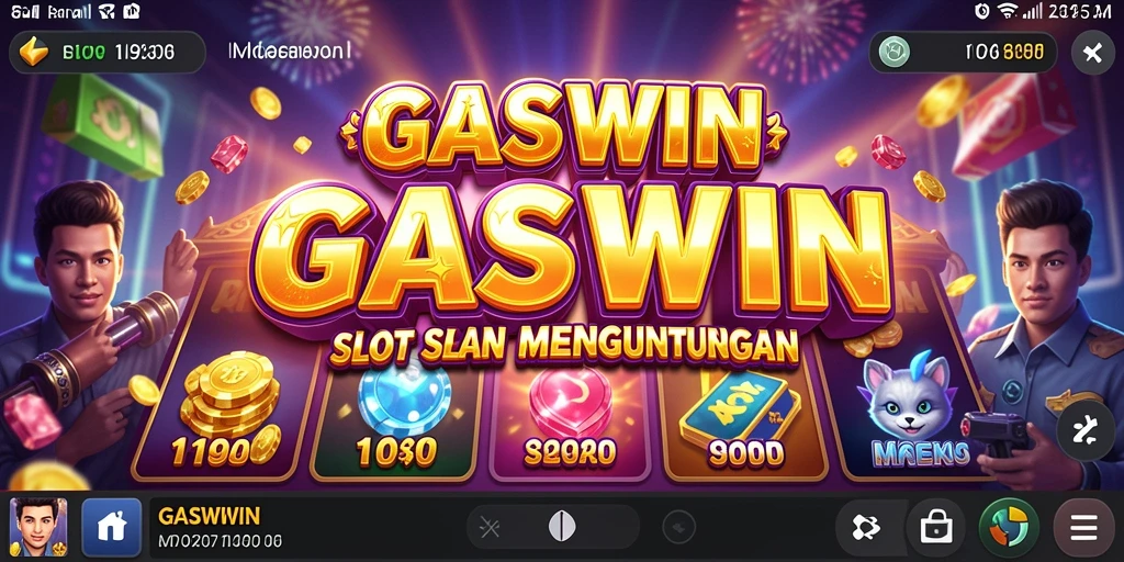 Gameplay seru GASWIN dengan putaran slot yang menantang.