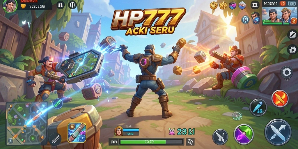 Tampilan aksi seru dari gameplay HP777 yang mendebarkan.