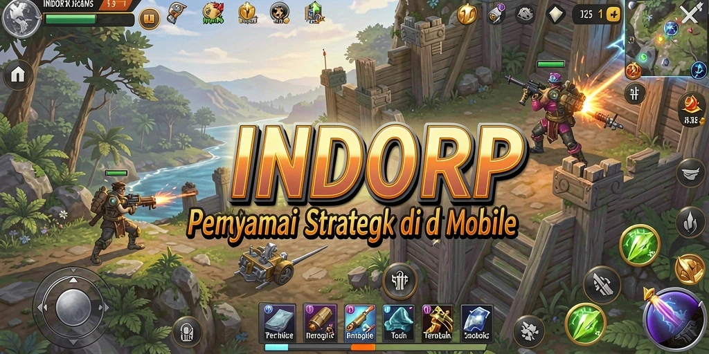 Tampilan gameplay yang menegangkan dan penuh strategi di INDORP.