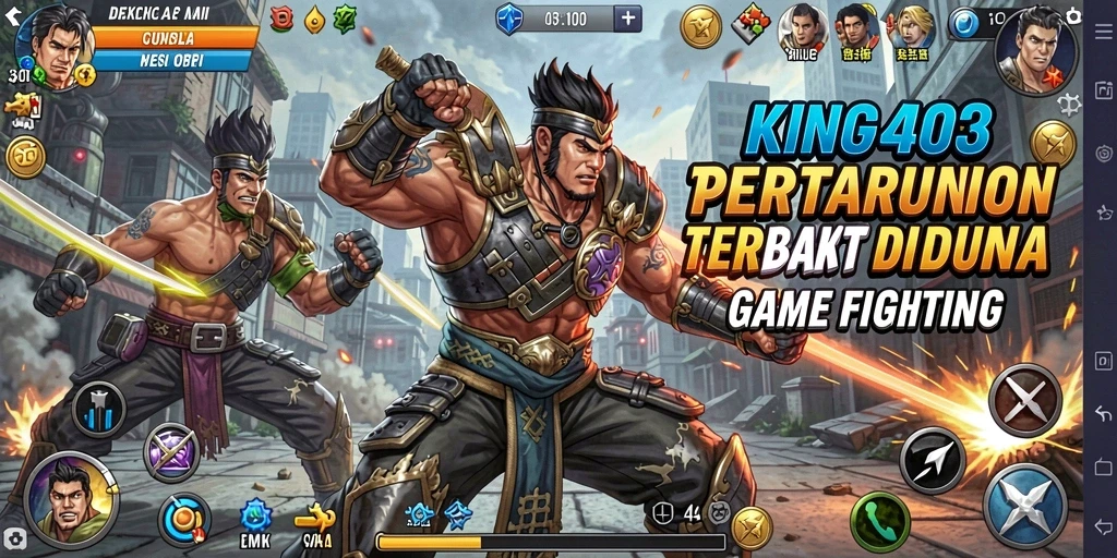 Tampilan gameplay KING403 dengan aksi pertarungan yang mendebarkan.