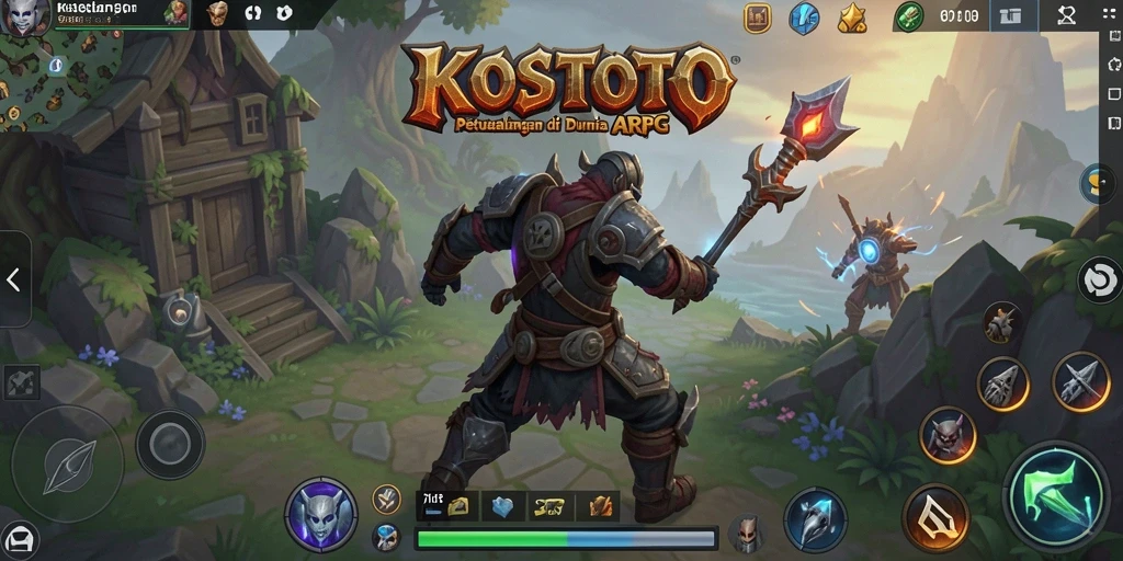 Gameplay menegangkan KOSTOTO dengan pertarungan seru.