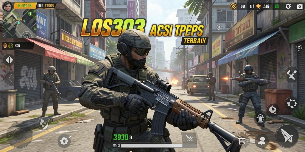 Tampilan gameplay menegangkan dalam LOS303 saat pertempuran berlangsung.