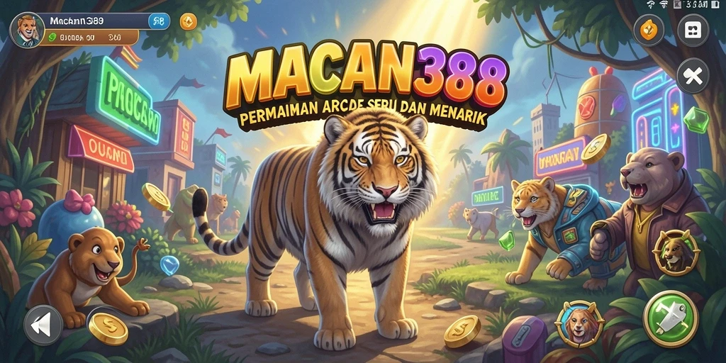 Tampilan gameplay seru dan penuh aksi dari MACAN388.