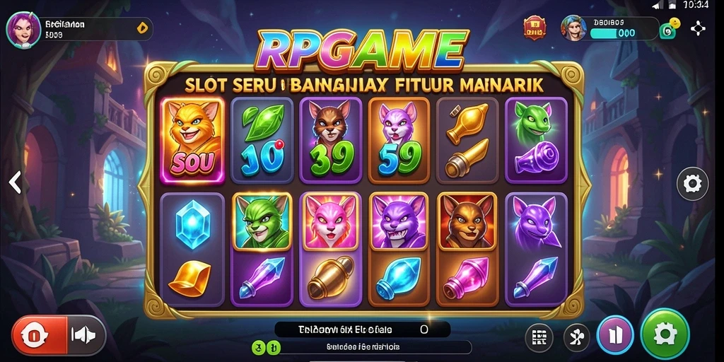 Screenshot utama RPGAME menampilkan aksi seru dari permainan slot.