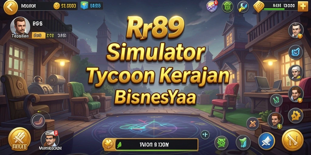 Gameplay Tycoon yang menampilkan pembangunan bisnis yang seru.