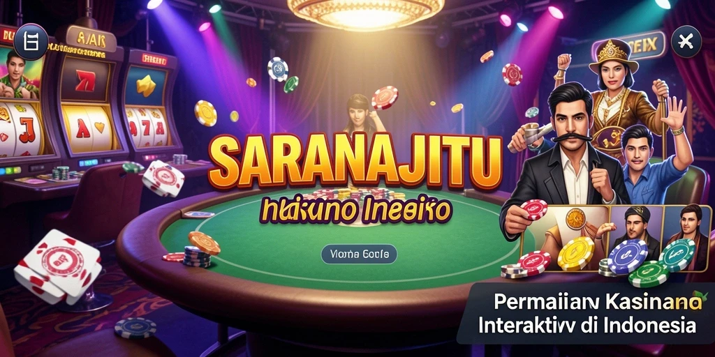 Screenshot permainan SARANAJITU menampilkan aksi mendebarkan di Kasino.