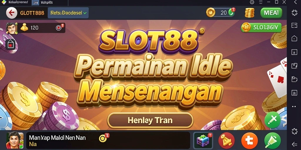 Screenshot utama SLOT88 memperlihatkan tampilan gameplay Idle yang memikat.