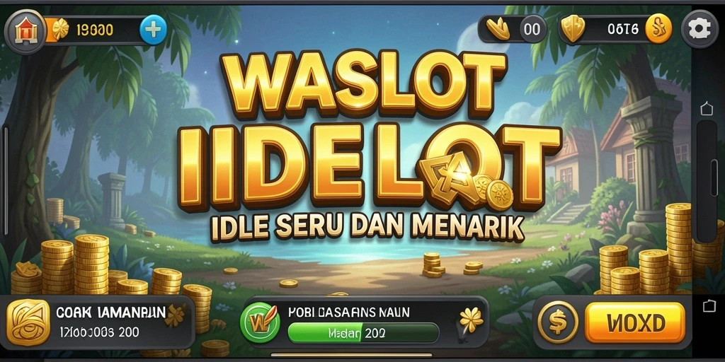 Screenshot utama WASLOT menampilkan gameplay Idle yang menarik dan interaktif.