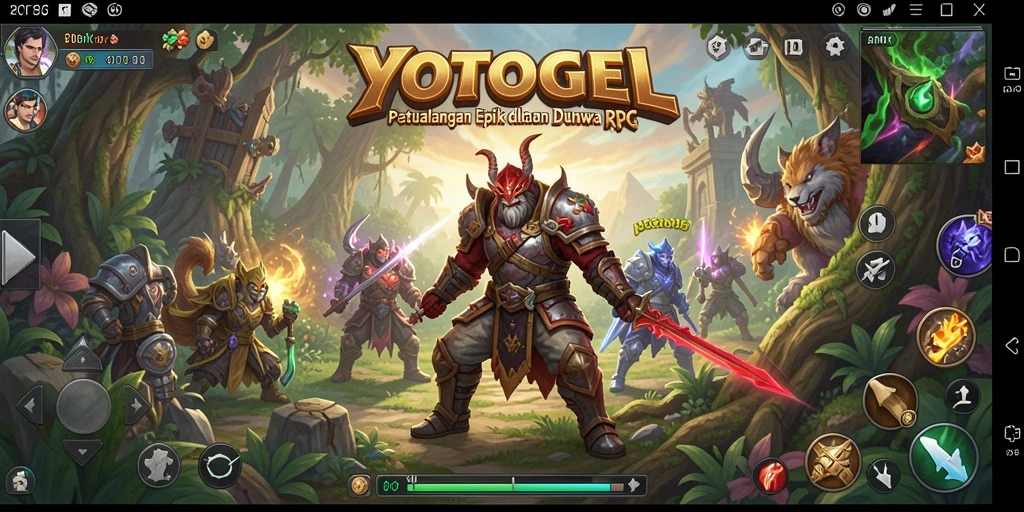 Tampilan gameplay RPG yang menakjubkan dalam YOTOGEL.