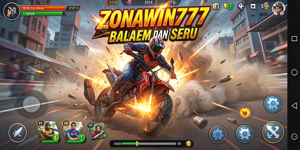 Tampilan gameplay seru dari balapan ZONAWIN777.